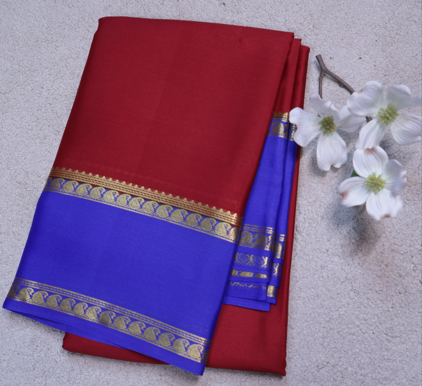 Pure Mysore Crepe Saree(Code MSC P-01)