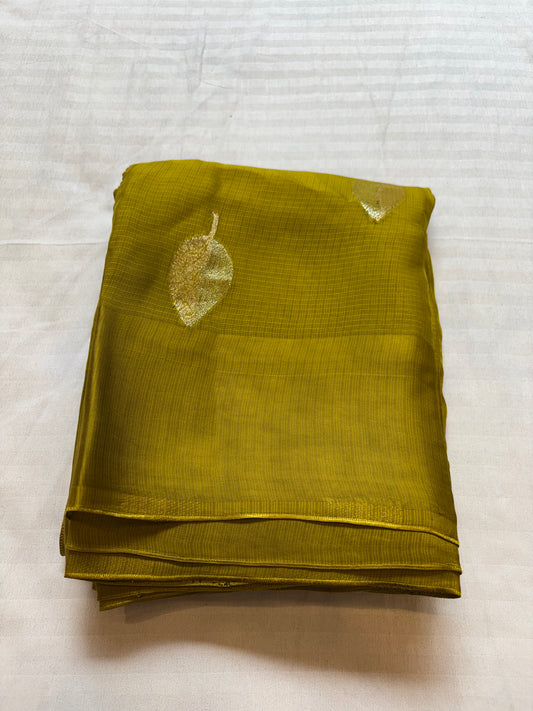 Manipuri Silver Jari Self Saree with Grand Rich Jari Pallu | Premium Viscose Saree