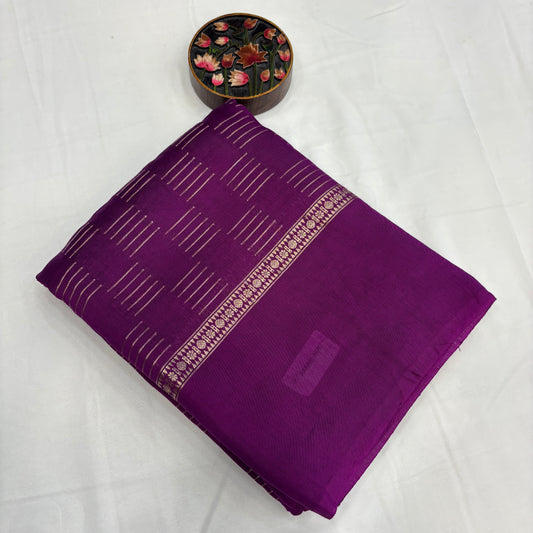 Premium Semi Crepe Self Saree for Women | Elegant Borderless Design | Lightweight Festive, Office & Party Wear | Radha By Rapid Rashmi