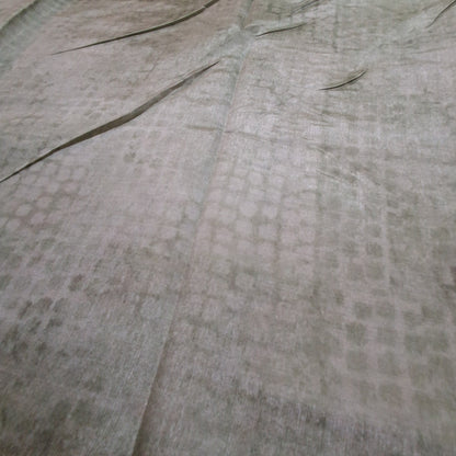 Tussar Silk Saree in Elegant Beige with Delicate Patli Mirror Work