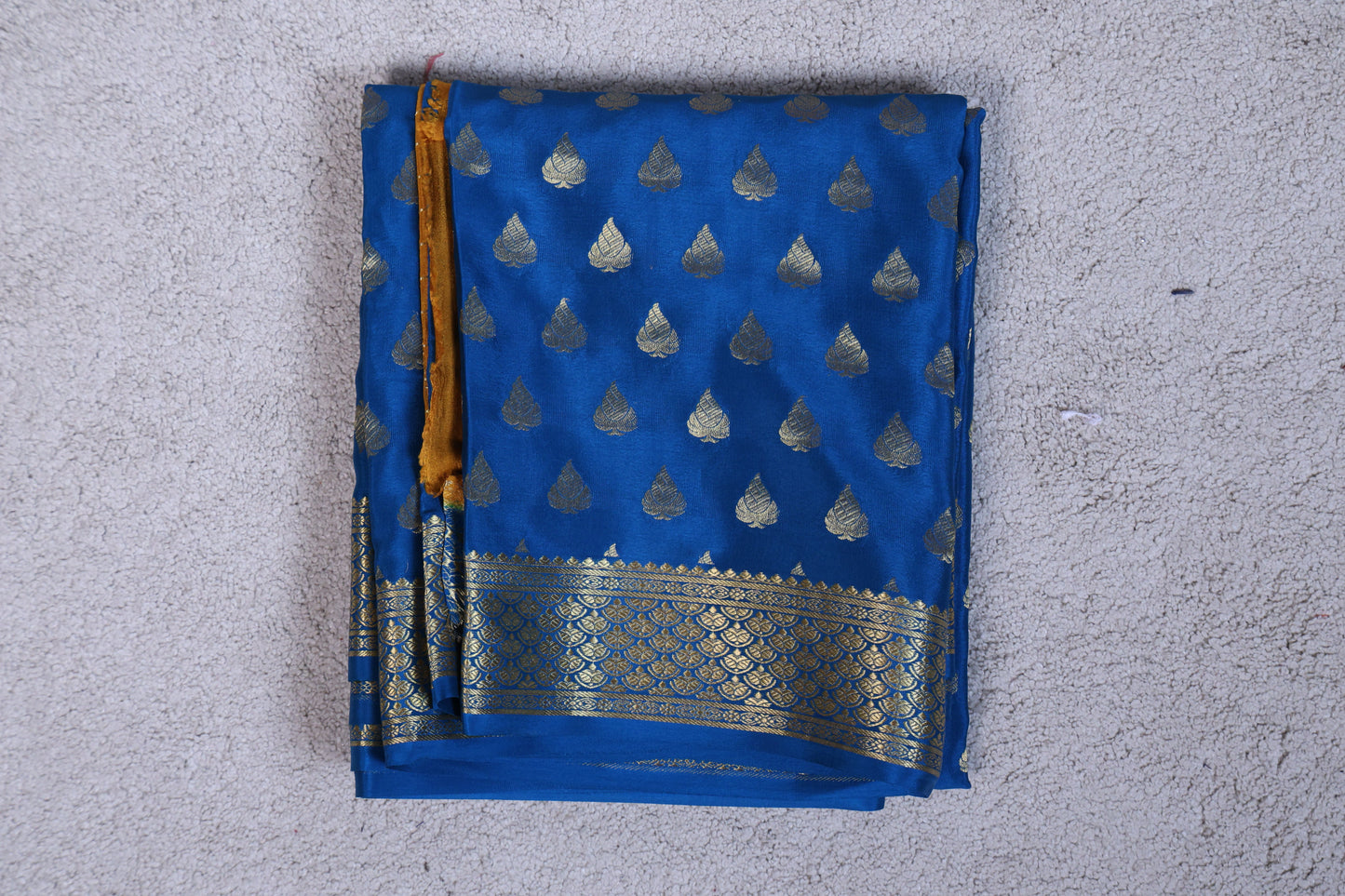 Pure Mysore Crepe Saree – 120 GSM (Butta & Box Colors) (Code PMC-04)