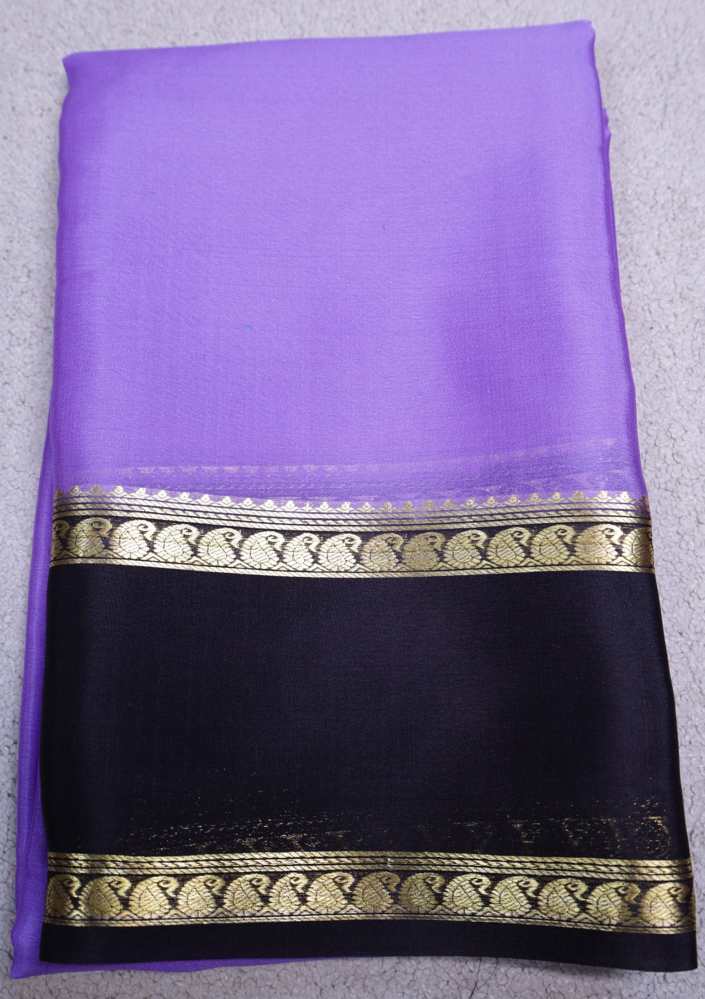 Pure Mysore Crepe Saree(Code MSC P-01)