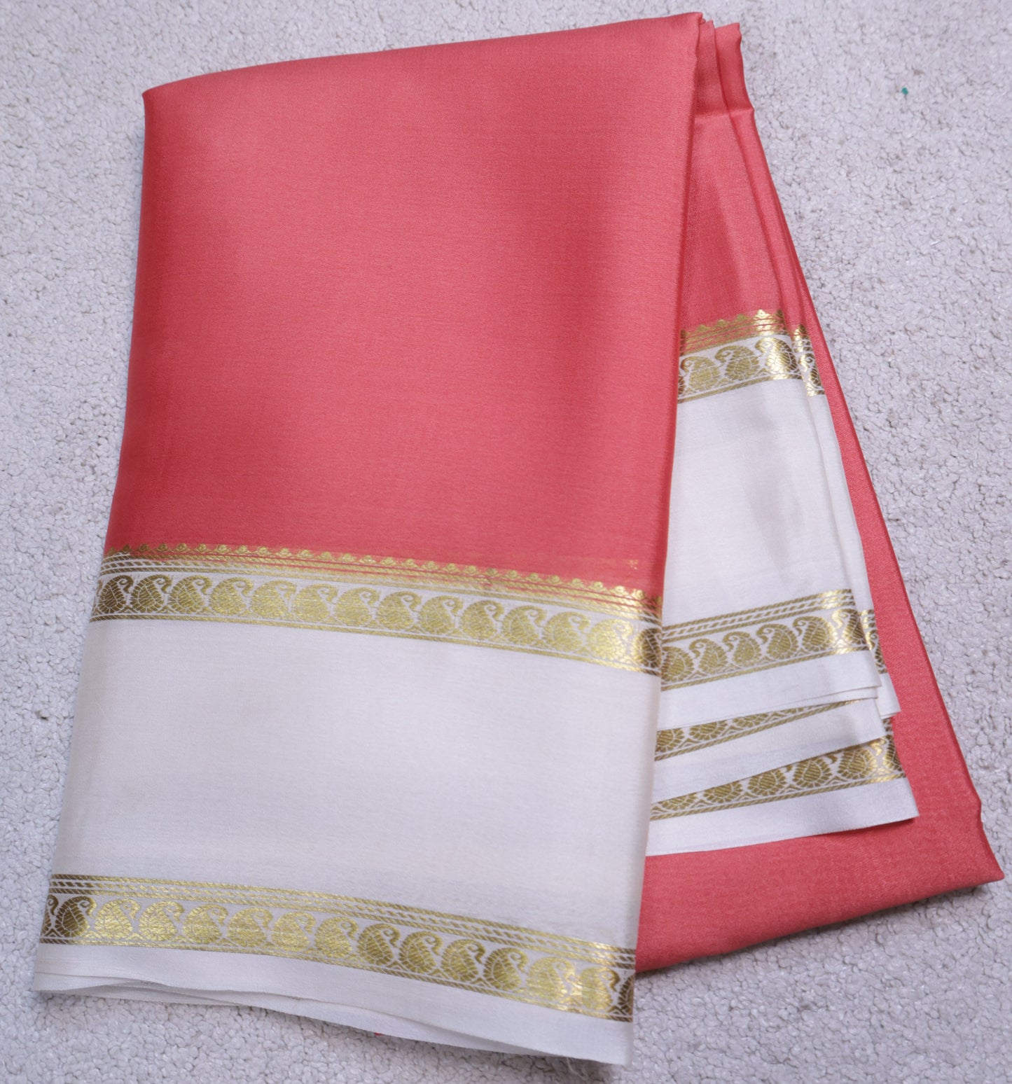 Pure Mysore Crepe Saree(Code MSC P-01)