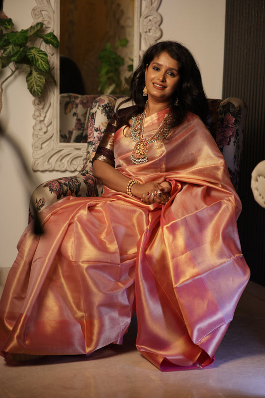 Semi-Bridal Tissue Saree (Code - SBTS-01)