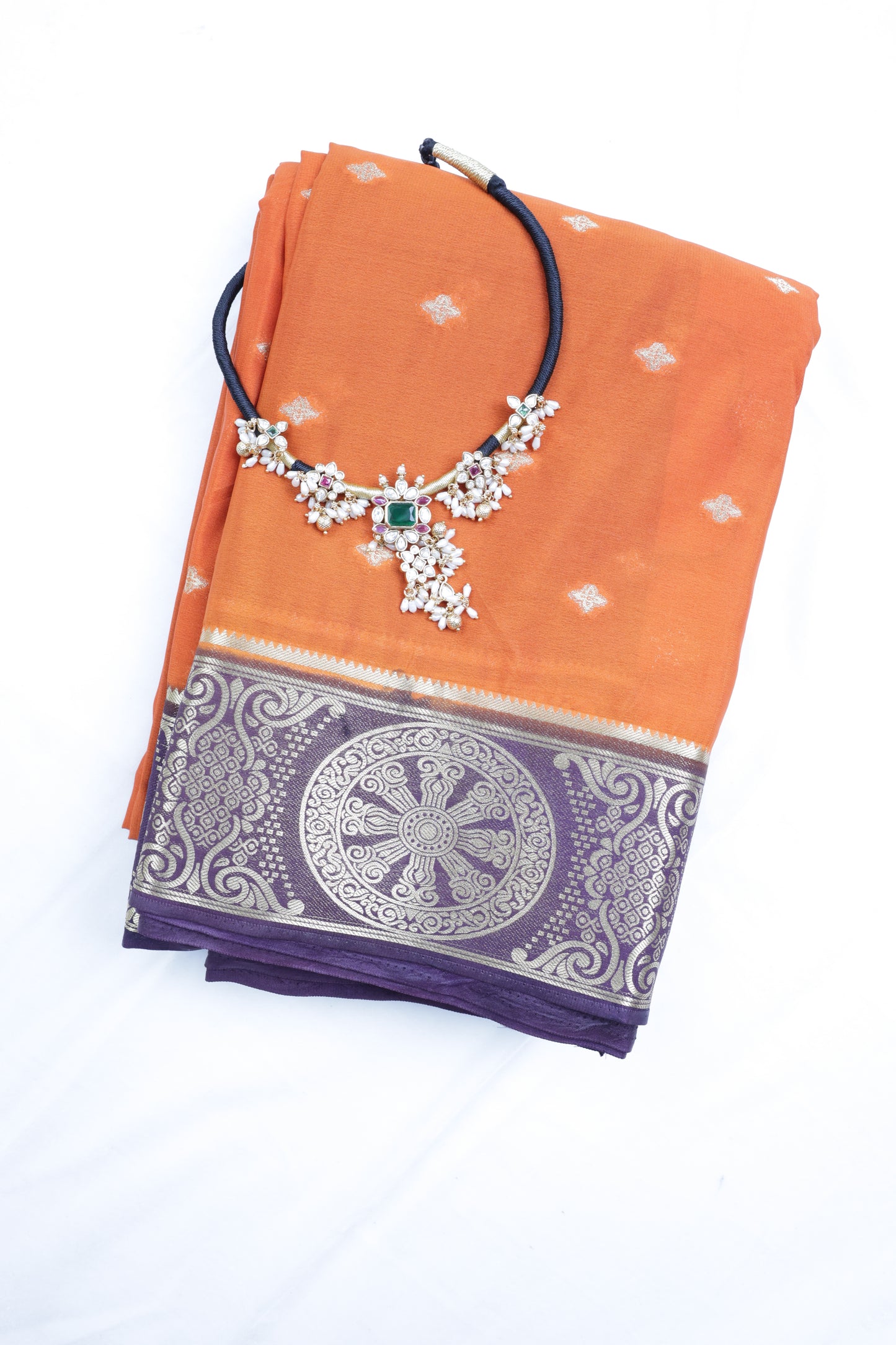 Premium Kanchipuram Style Semi Crepe Silk Saree with Traditional Zari Motifs | Wedding, Festive & Traditional Wear | Radha By Rapid Rashmi