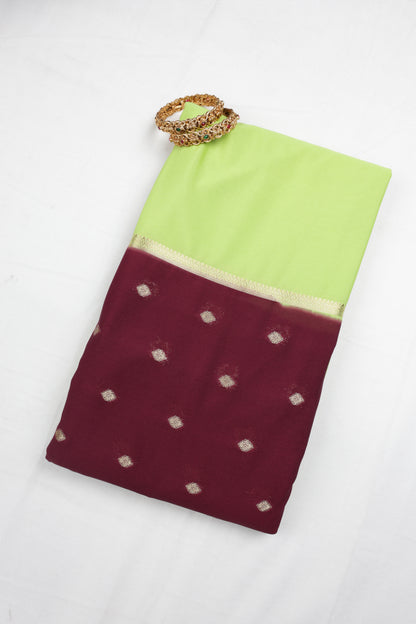 Premium Semi Crepe Traditional Colour Block Saree with Rich Zari Border | Festive, Wedding & Party Wear Saree for Women