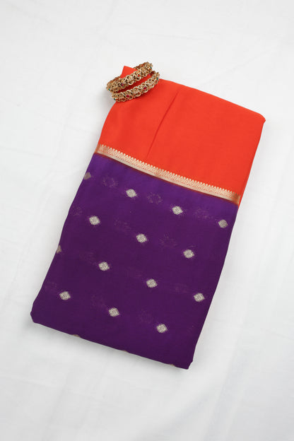 Premium Semi Crepe Traditional Colour Block Saree with Rich Zari Border | Festive, Wedding & Party Wear Saree for Women