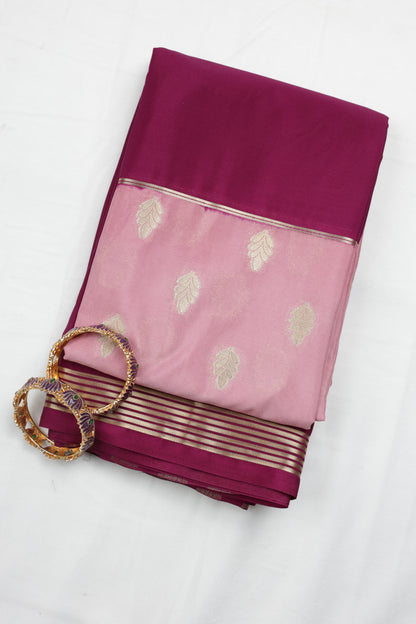 Premium Semi Crepe Dual Tone Silk Saree with Elegant Zari Weaving | Designer Wedding, Festive & Party Wear Saree for Women