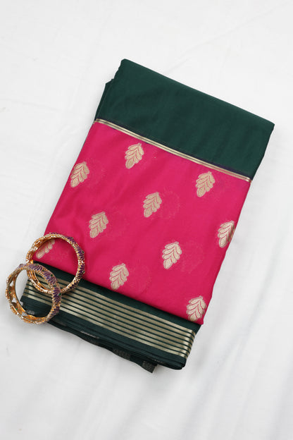 Premium Semi Crepe Dual Tone Silk Saree with Elegant Zari Weaving | Designer Wedding, Festive & Party Wear Saree for Women