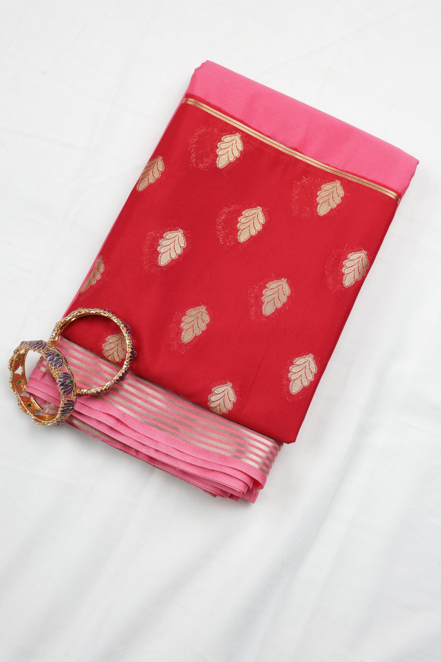 Premium Semi Crepe Dual Tone Silk Saree with Elegant Zari Weaving | Designer Wedding, Festive & Party Wear Saree for Women