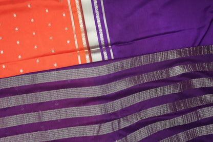 Premium Semi Crepe Dual Tone Saree with Elegant Golden Zari Border | Festive & Wedding Collection