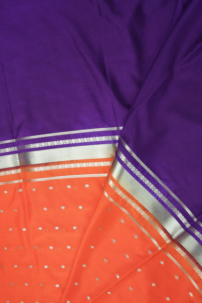 Premium Semi Crepe Dual Tone Saree with Elegant Golden Zari Border | Festive & Wedding Collection