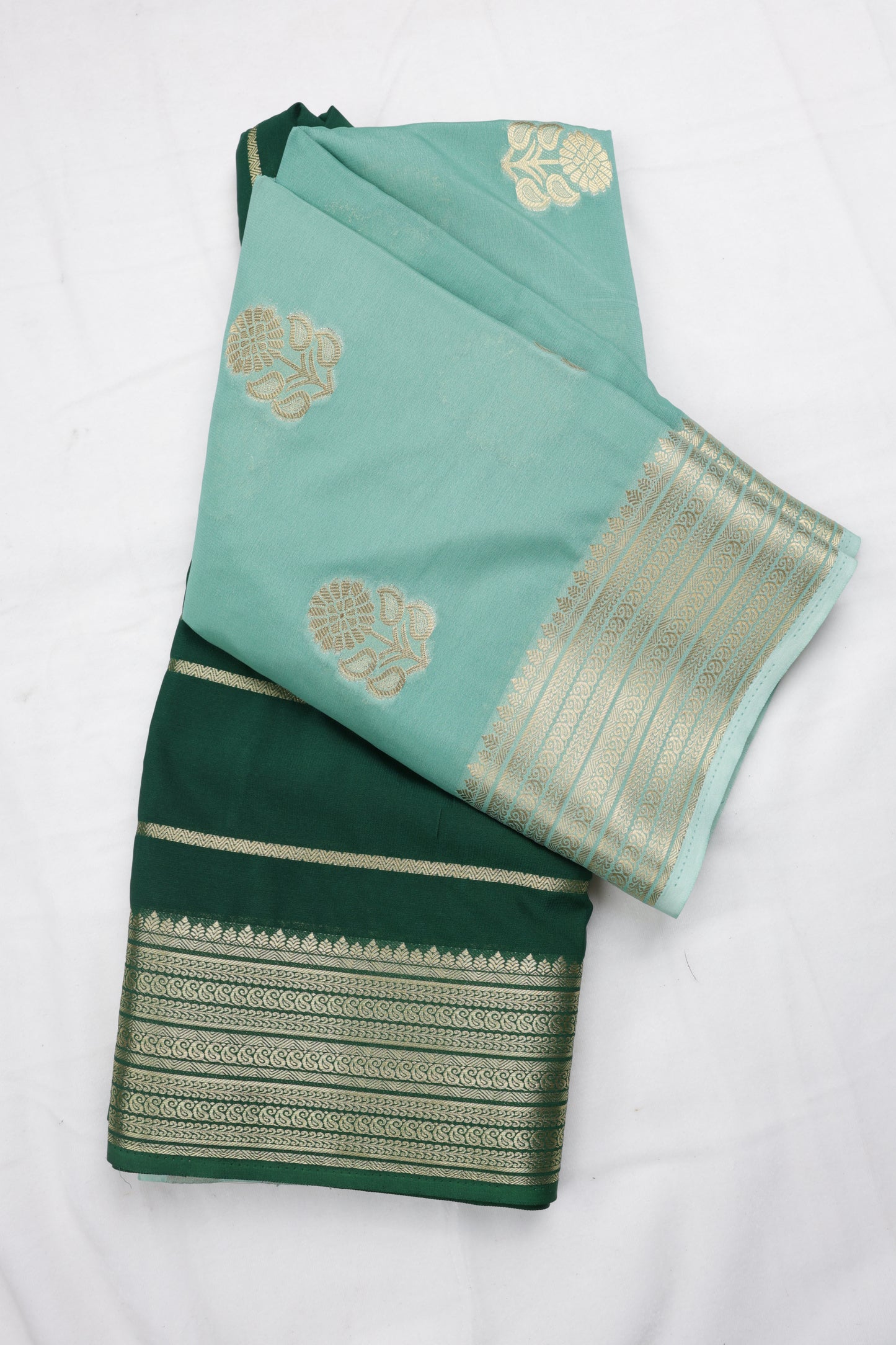 Premium Semi Crepe Dual Tone Traditional Saree with Rich Zari Weaving | Luxury Wedding, Festive & Party Wear Saree for Women