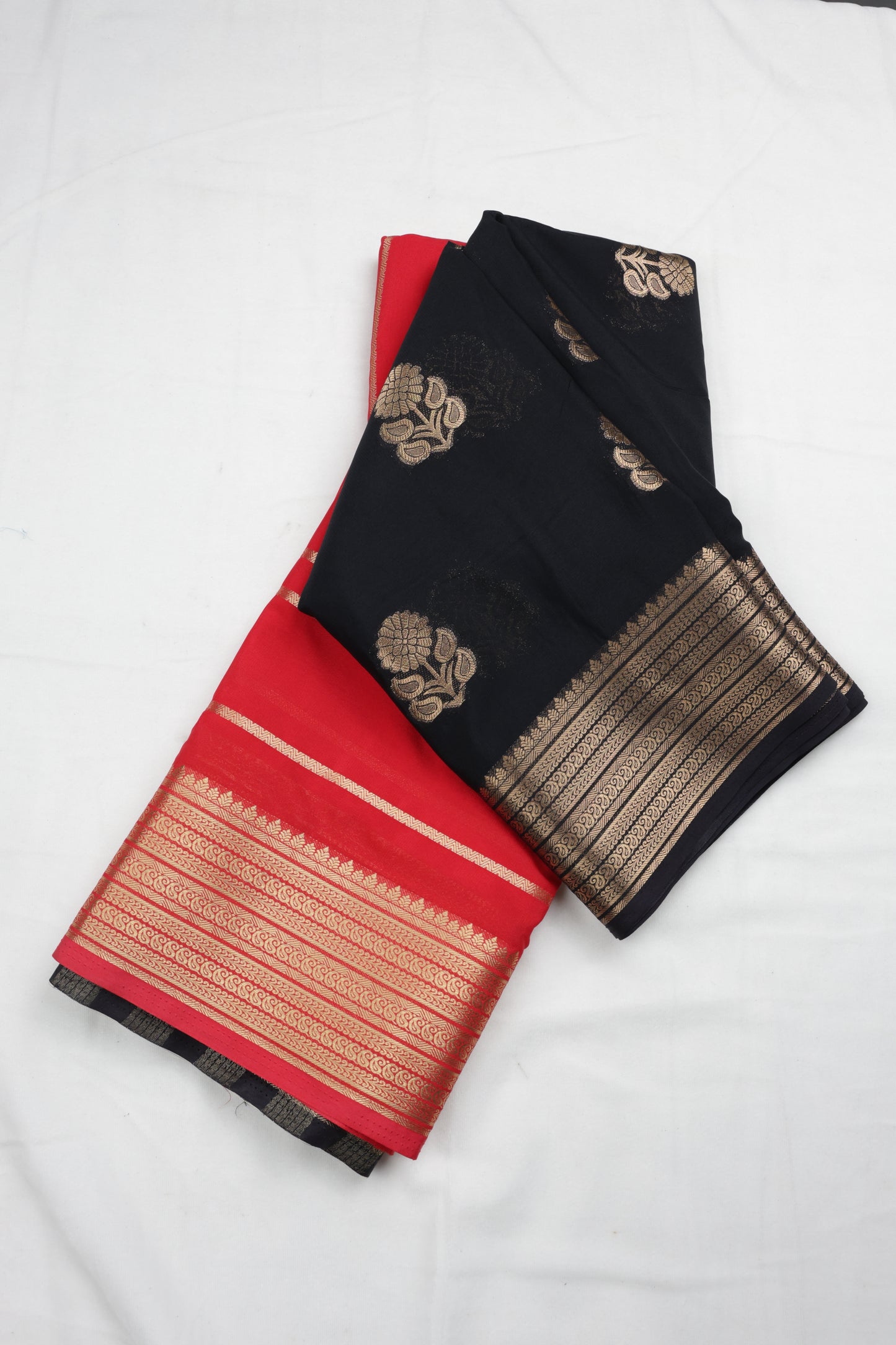 Premium Semi Crepe Dual Tone Traditional Saree with Rich Zari Weaving | Luxury Wedding, Festive & Party Wear Saree for Women