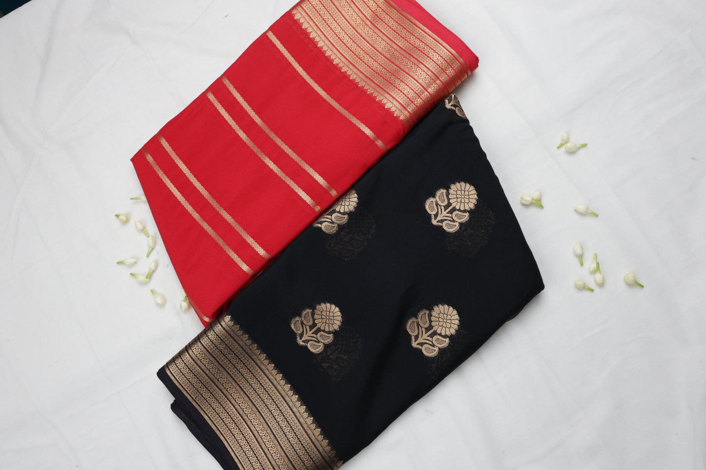 Premium Semi Crepe Dual Tone Traditional Saree with Rich Zari Weaving | Luxury Wedding, Festive & Party Wear Saree for Women