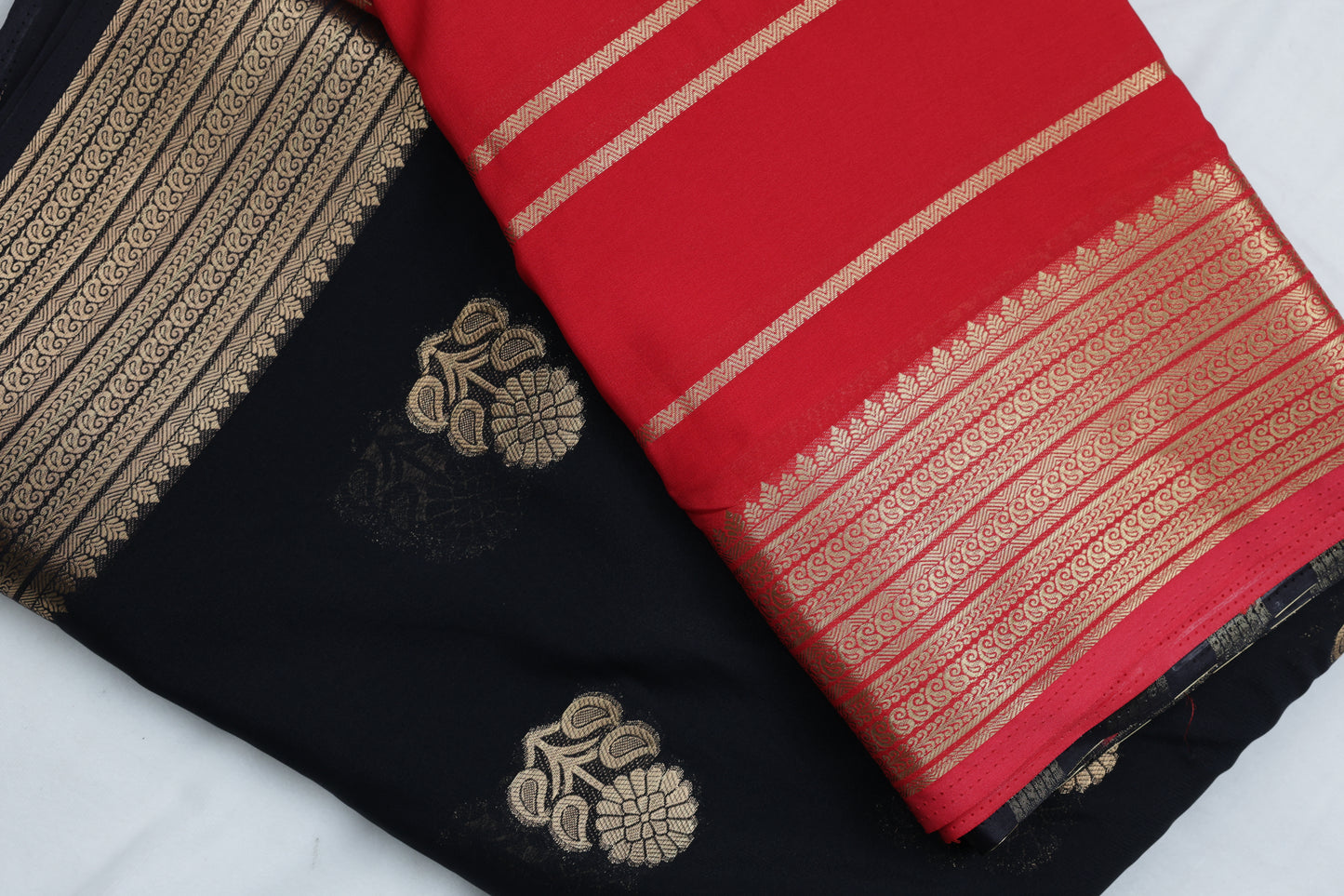 Premium Semi Crepe Dual Tone Traditional Saree with Rich Zari Weaving | Luxury Wedding, Festive & Party Wear Saree for Women