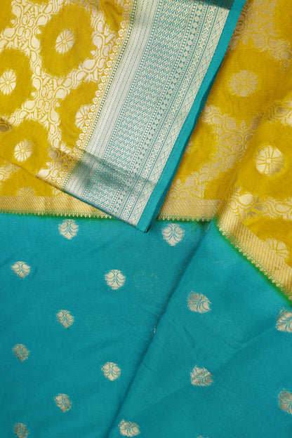 Premium Semi Crepe Dual Tone Saree with Intricate Woven Design | Elegant Wedding, Festive & Party Wear Saree for Women