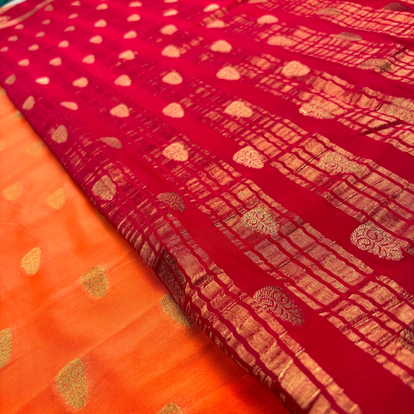 Premium Semi Crepe Silk Saree with Dual Tone Weaving & Rich Zari Work | Wedding, Festive & Traditional Wear | Radha By Rapid Rashmi
