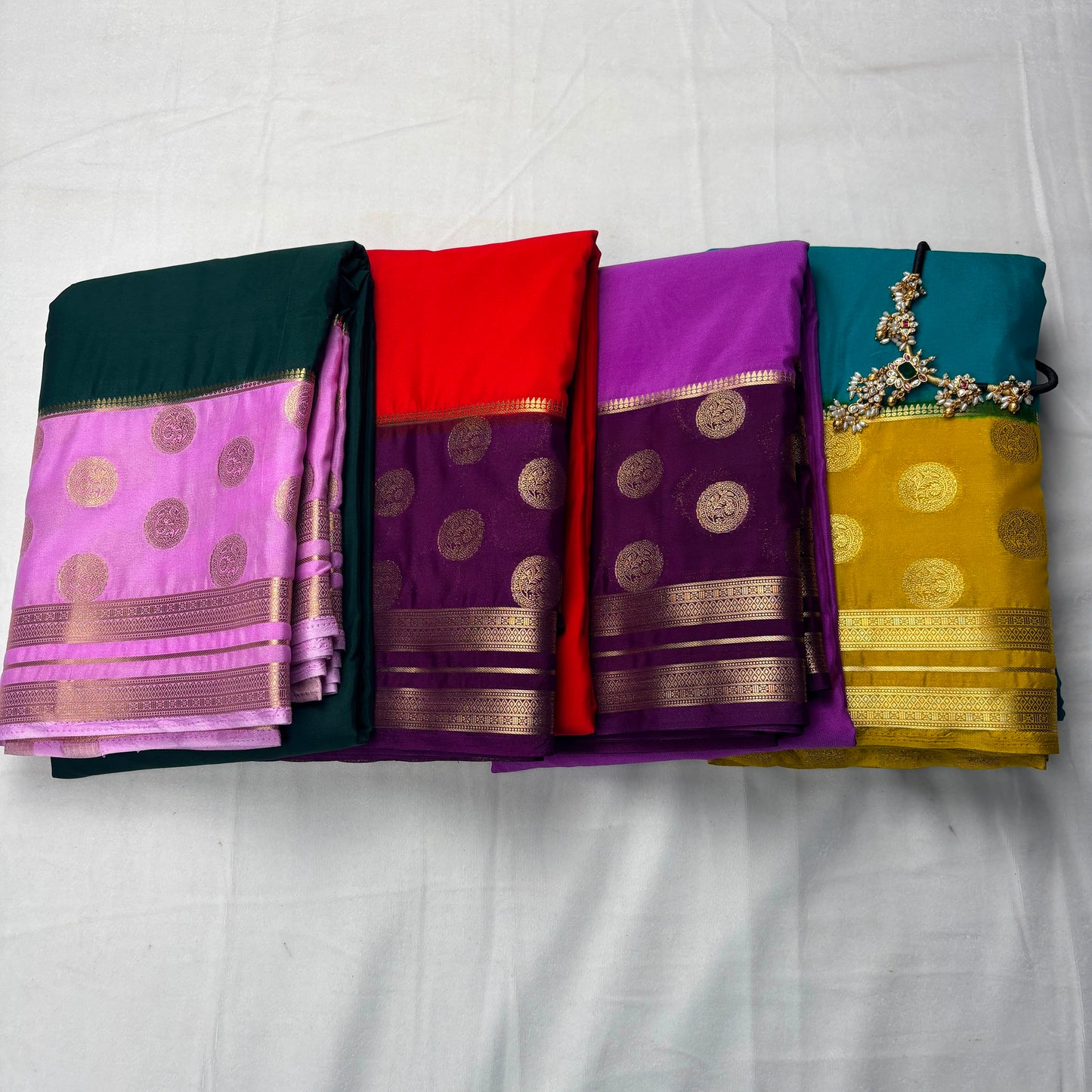 Premium Semi Crepe Silk Saree with Elegant Dual Tone Design & Rich Contrast Weave | Wedding, Festive & Party Wear | Radha By Rapid Rashmi