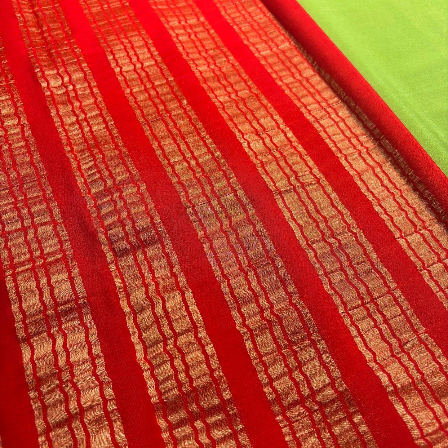 Premium Semi Crepe Saree with Gandaberunda Motif & Elegant Bentex Border | Designer Wedding, Festive & Traditional Saree for Women