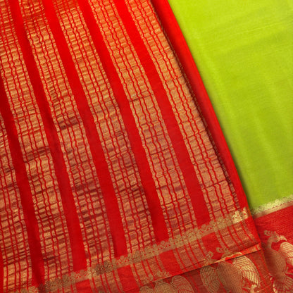 Premium Semi Crepe Saree with Gandaberunda Motif & Elegant Bentex Border | Designer Wedding, Festive & Traditional Saree for Women