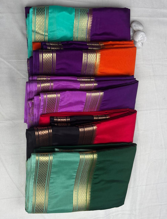 Premium Semi Crepe Saree with Elegant Zari Design, Bentex Border, Diamond Mesh & Velli Silku Finish | Designer Wedding, Festive & Party Wear Saree for Women