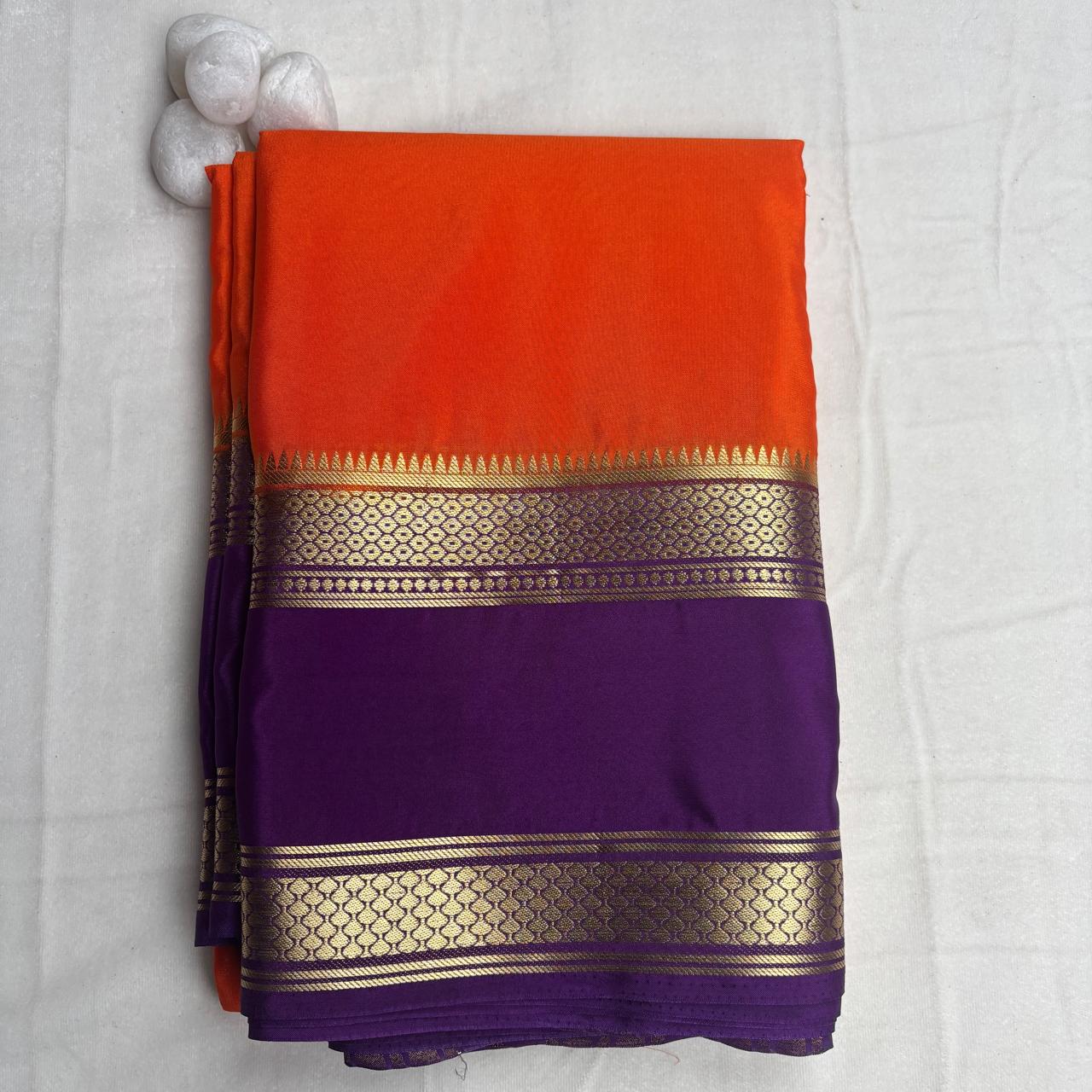 Premium Semi Crepe Saree with Elegant Zari Design, Bentex Border, Diamond Mesh & Velli Silku Finish | Designer Wedding, Festive & Party Wear Saree for Women