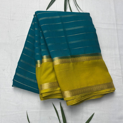 Premium Semi Crepe Saree with 2D Contrast Border & Elegant Zari Stripes | Designer Wedding, Festive & Party Wear Saree for Women
