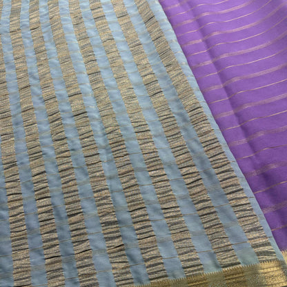 Premium Semi Crepe Saree with 2D Contrast Border & Elegant Zari Stripes | Designer Wedding, Festive & Party Wear Saree for Women
