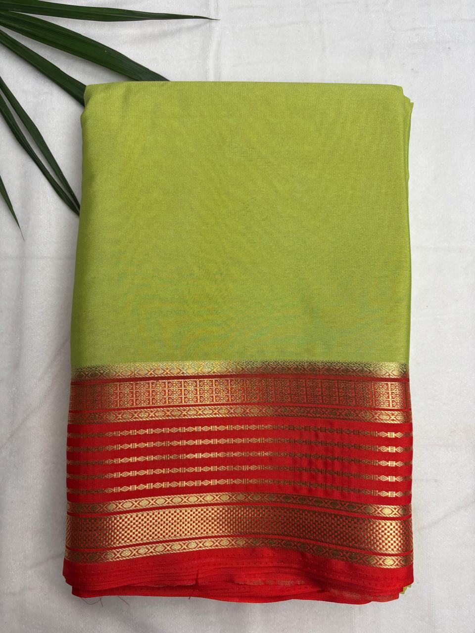 Premium Semi Crepe Saree with Elegant Zari Design, Diamond Mesh & Velli Silku Finish | Designer Wedding, Festive & Party Wear Saree for Women