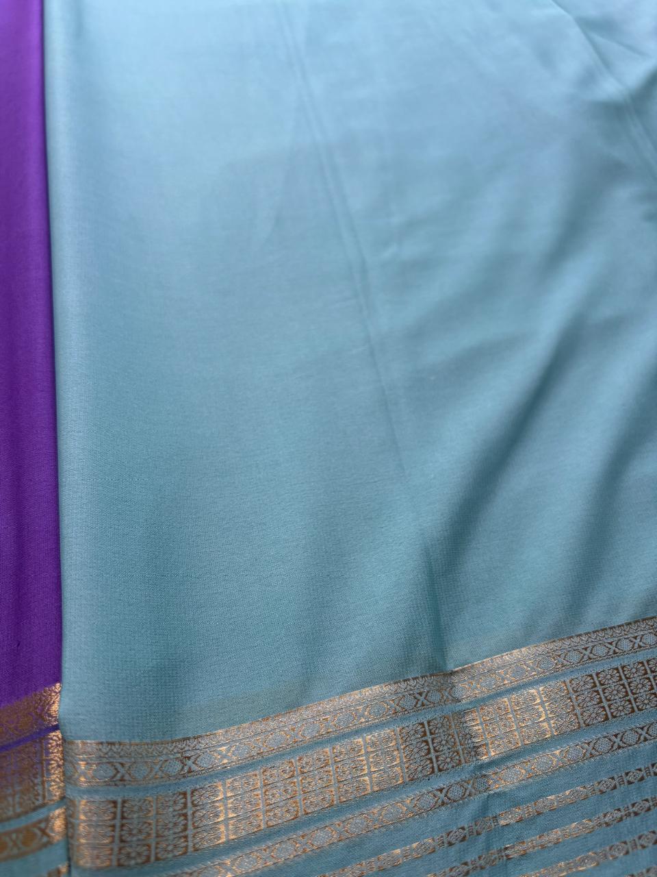Premium Semi Crepe Saree with Elegant Zari Design, Diamond Mesh & Velli Silku Finish | Designer Wedding, Festive & Party Wear Saree for Women