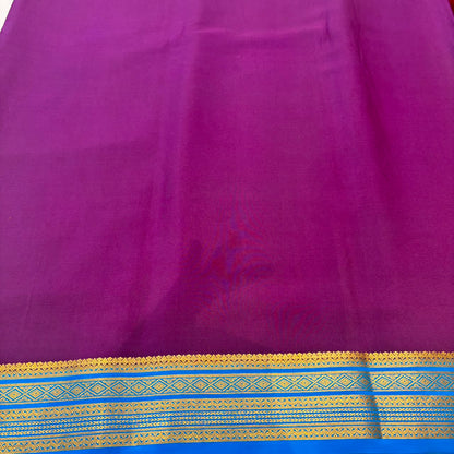 Pure Mysore Crepe Silk Saree in Yellow & Green