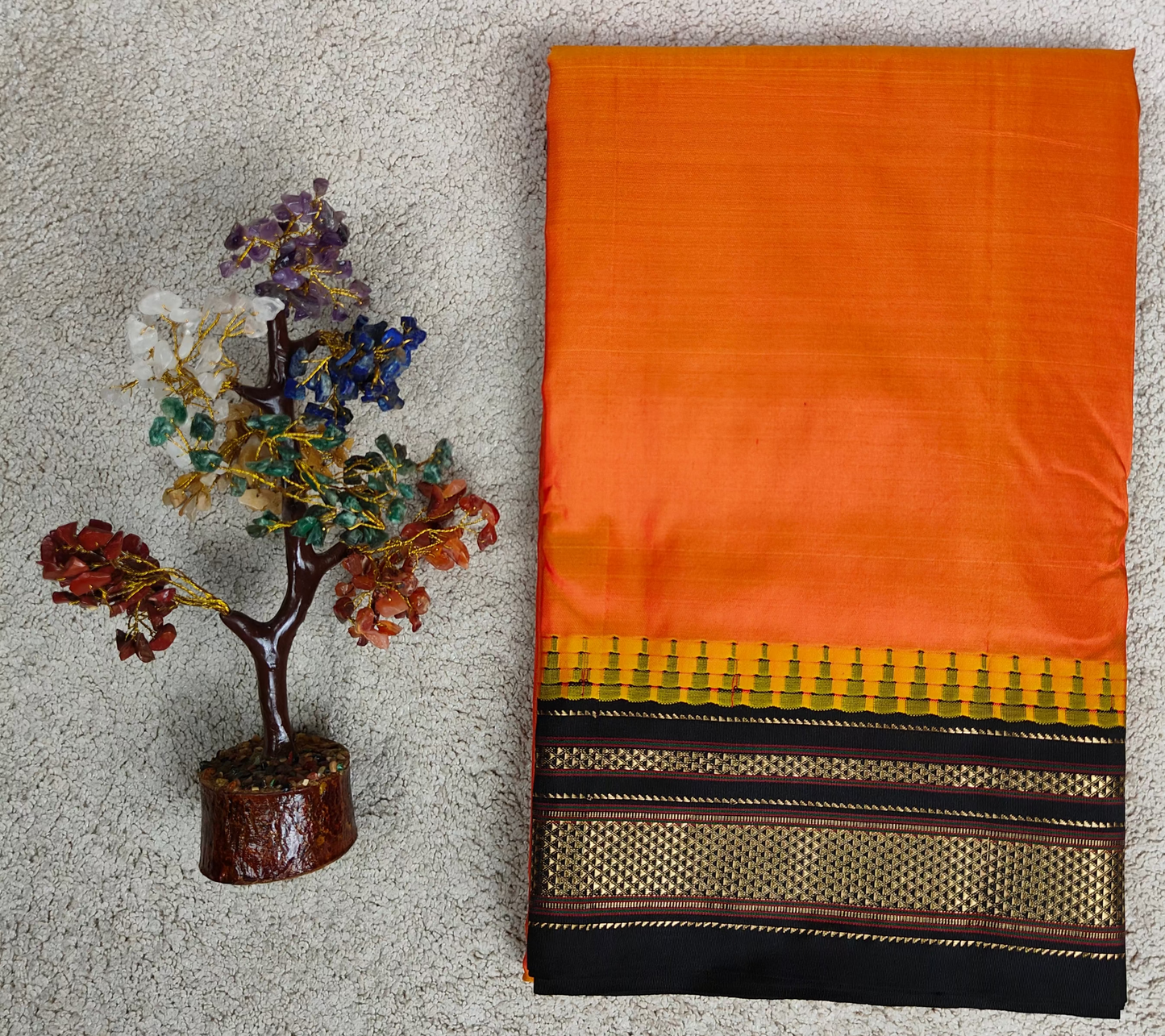 Ilkal Pure Soft Silk Saree – Plain Body (Code IK-P01)