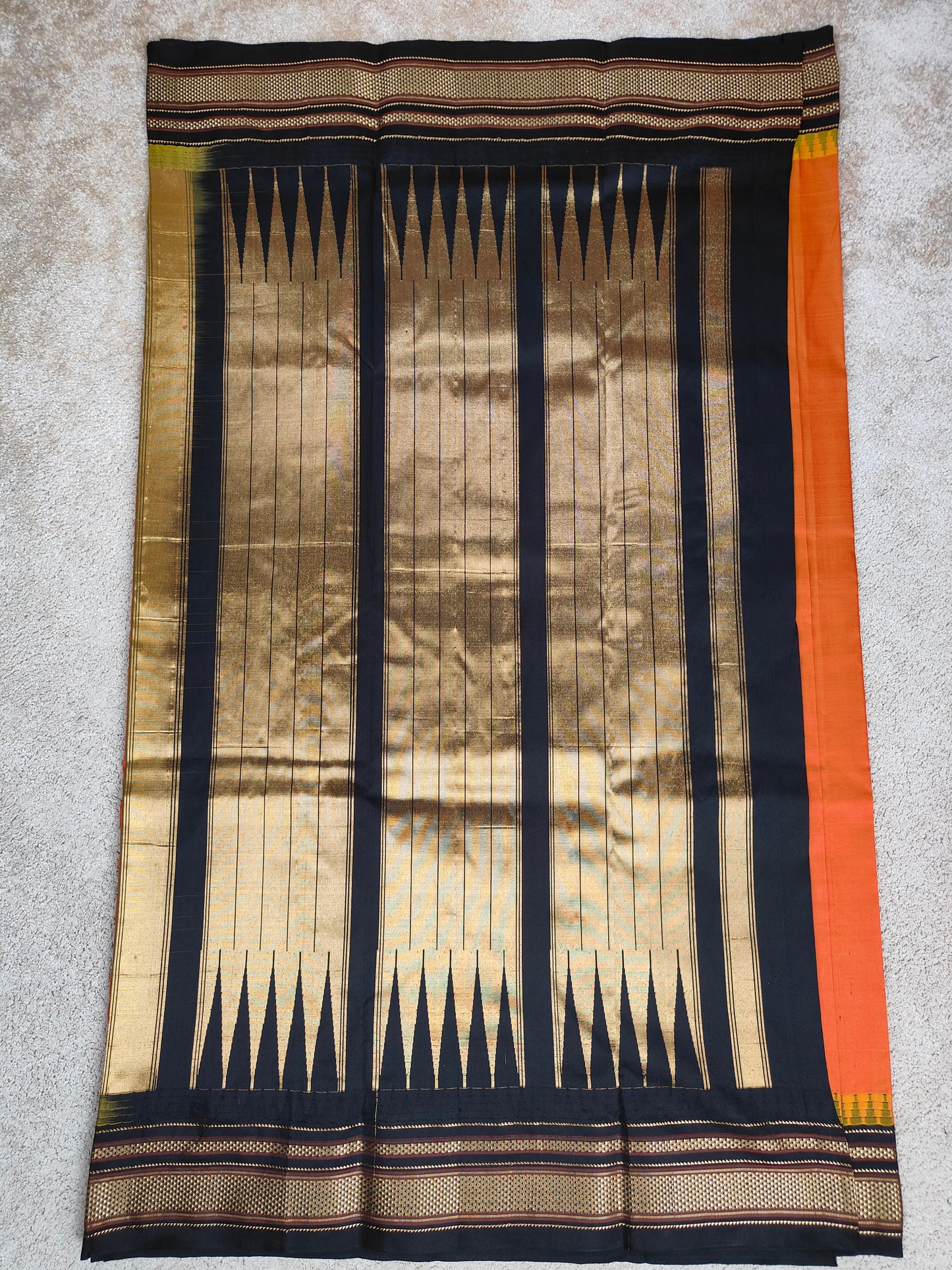 Ilkal Pure Soft Silk Saree – Plain Body (Code IK-P01)