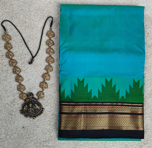 Ilkal Pure Soft Silk Saree – M Temple Border(Code IK-MTemple-02)