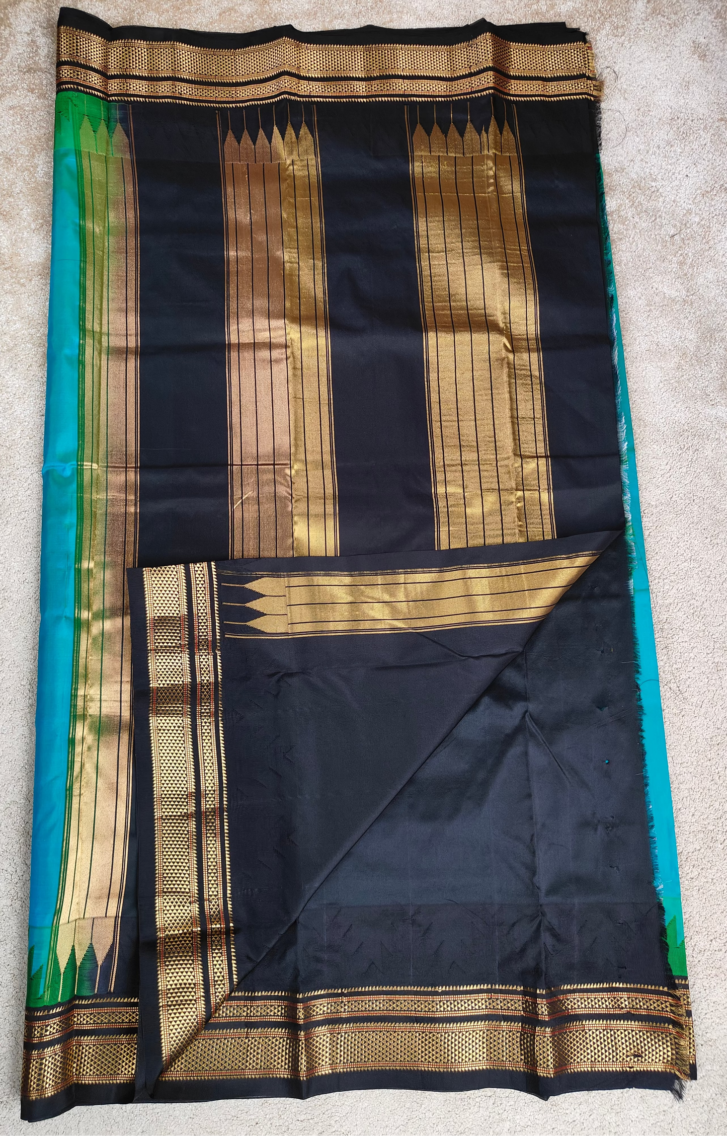 Ilkal Pure Soft Silk Saree – M Temple Border(Code IK-MTemple-02)