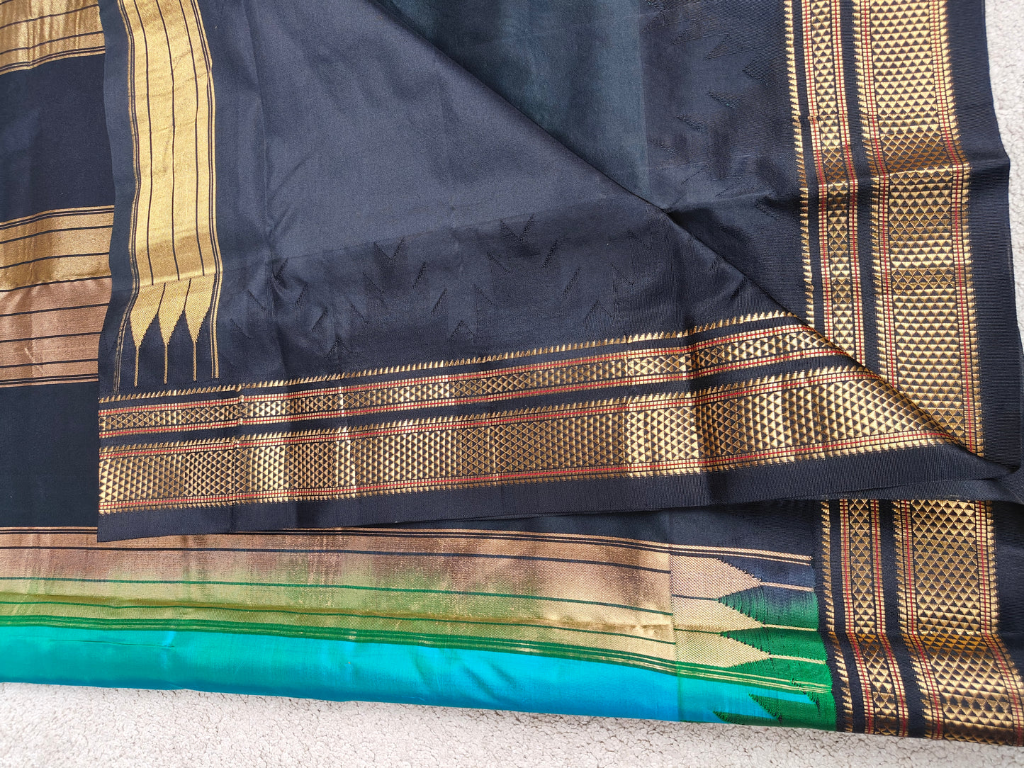 Ilkal Pure Soft Silk Saree – M Temple Border(Code IK-MTemple-02)