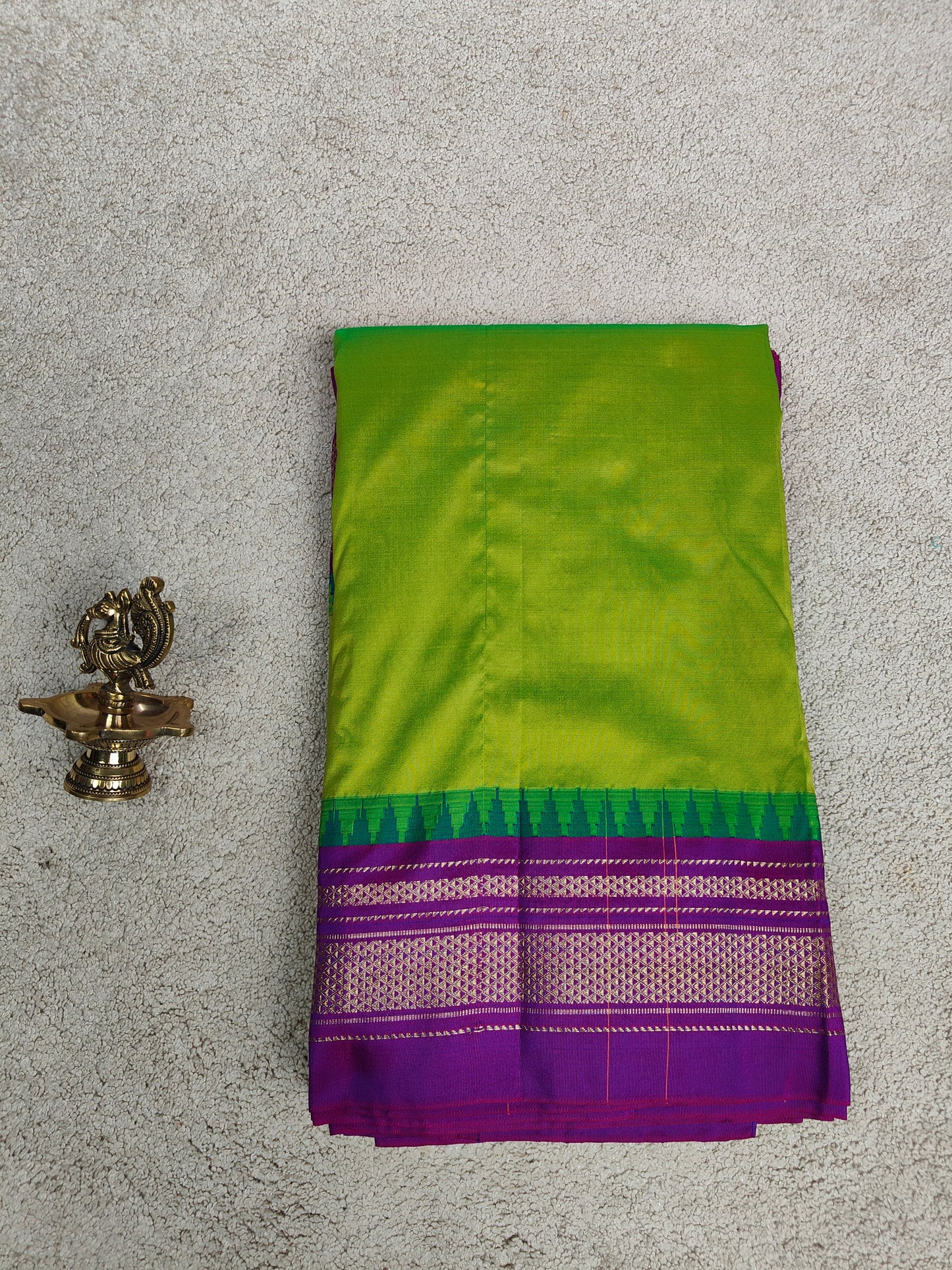 Ilkal Pure Soft Silk Saree – Plain Body (Code IK-P01)