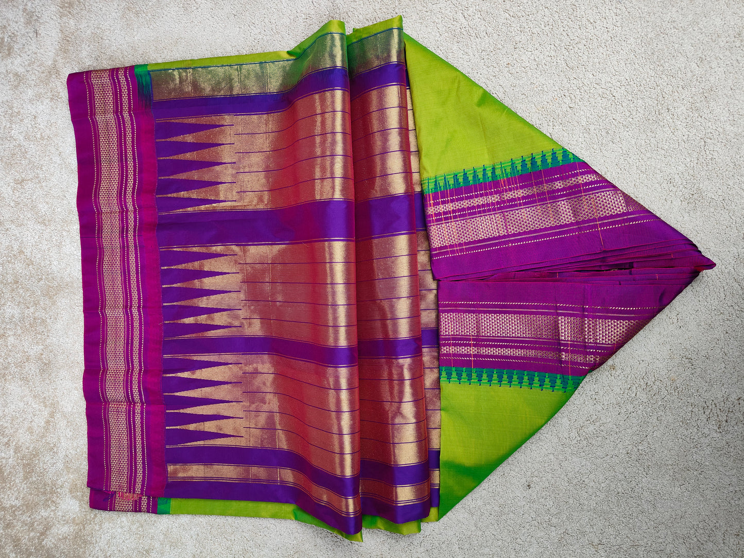 Ilkal Pure Soft Silk Saree – Plain Body (Code IK-P01)