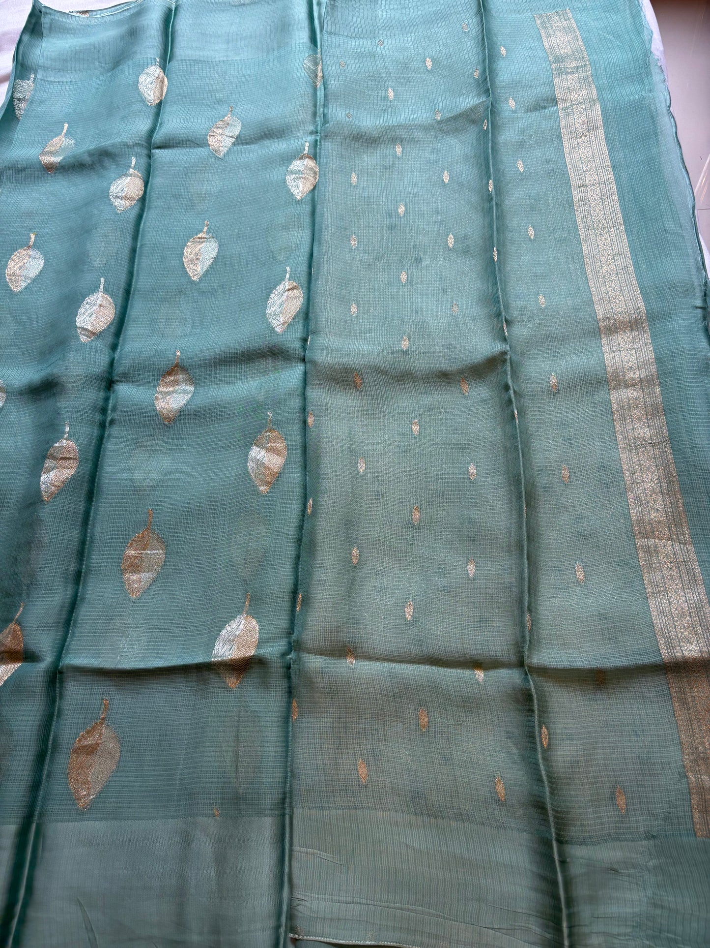 Manipuri Silver Jari Self Saree with Grand Rich Jari Pallu | Premium Viscose Saree