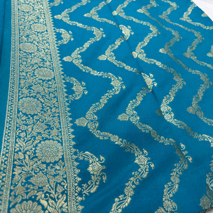 Banarasi Georgette Saree with Rich Pallu & Floral Border | Premium Party Wear Saree