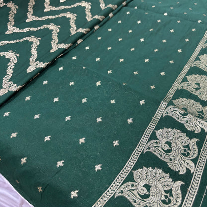 Banarasi Georgette Saree with Rich Pallu & Floral Border | Premium Party Wear Saree