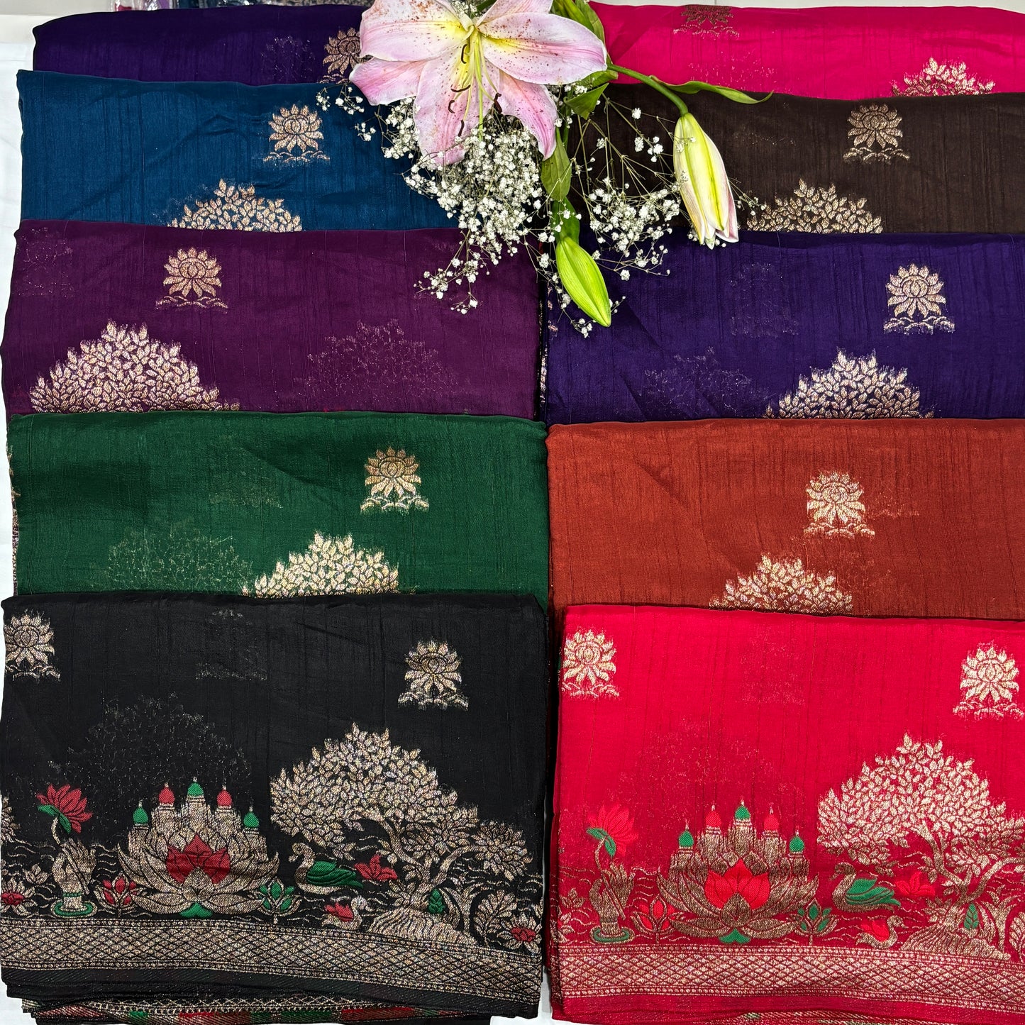 Premium Munga Silk Saree for Women with Rich Pallu & Gold Zari Border | Festive & Wedding Collection | Radha By Rapid Rashmi