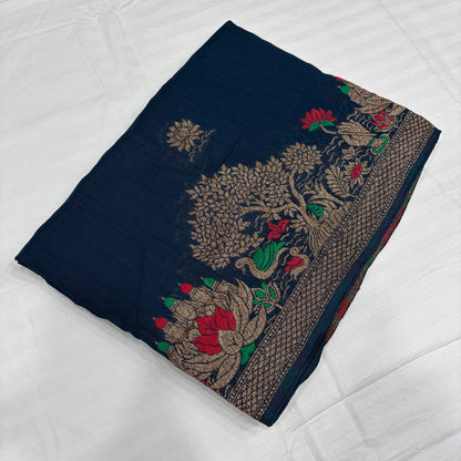 Premium Munga Silk Saree for Women with Rich Pallu & Gold Zari Border | Festive & Wedding Collection | Radha By Rapid Rashmi