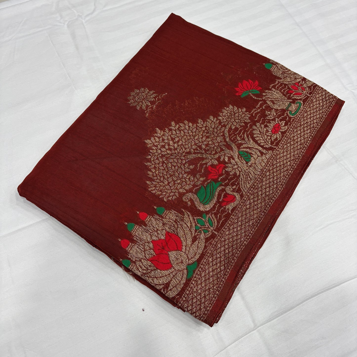Premium Munga Silk Saree for Women with Rich Pallu & Gold Zari Border | Festive & Wedding Collection | Radha By Rapid Rashmi