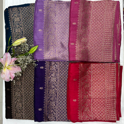 Premium Munga Silk Saree for Women with Rich Pallu & Gold Zari Border | Wedding & Festive Collection | Radha By Rapid Rashmi