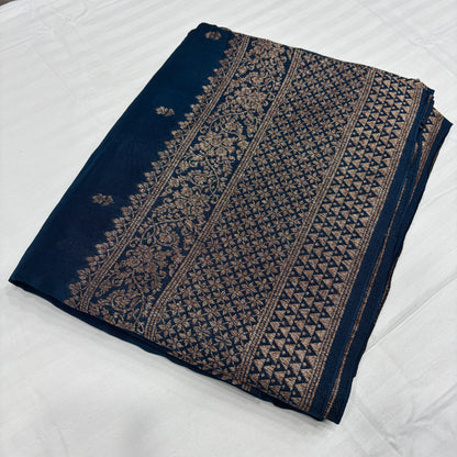 Premium Munga Silk Saree for Women with Rich Pallu & Gold Zari Border | Wedding & Festive Collection | Radha By Rapid Rashmi