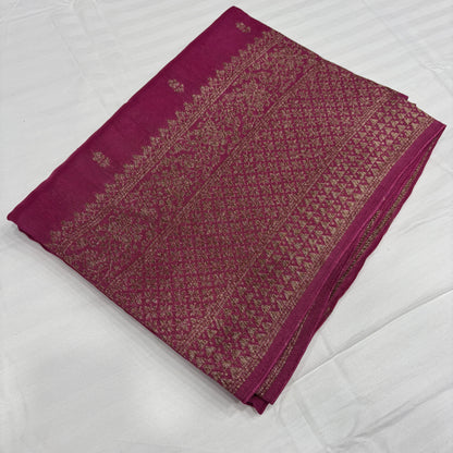 Premium Munga Silk Saree for Women with Rich Pallu & Gold Zari Border | Wedding & Festive Collection | Radha By Rapid Rashmi