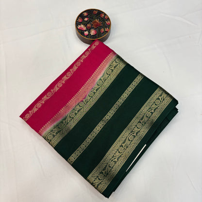 Premium Semi Crepe Silk Saree for Women | Elegant Contrast Design with Matching Blouse Piece | Office, Festive & Party Wear | Radha By Rapid Rashmi