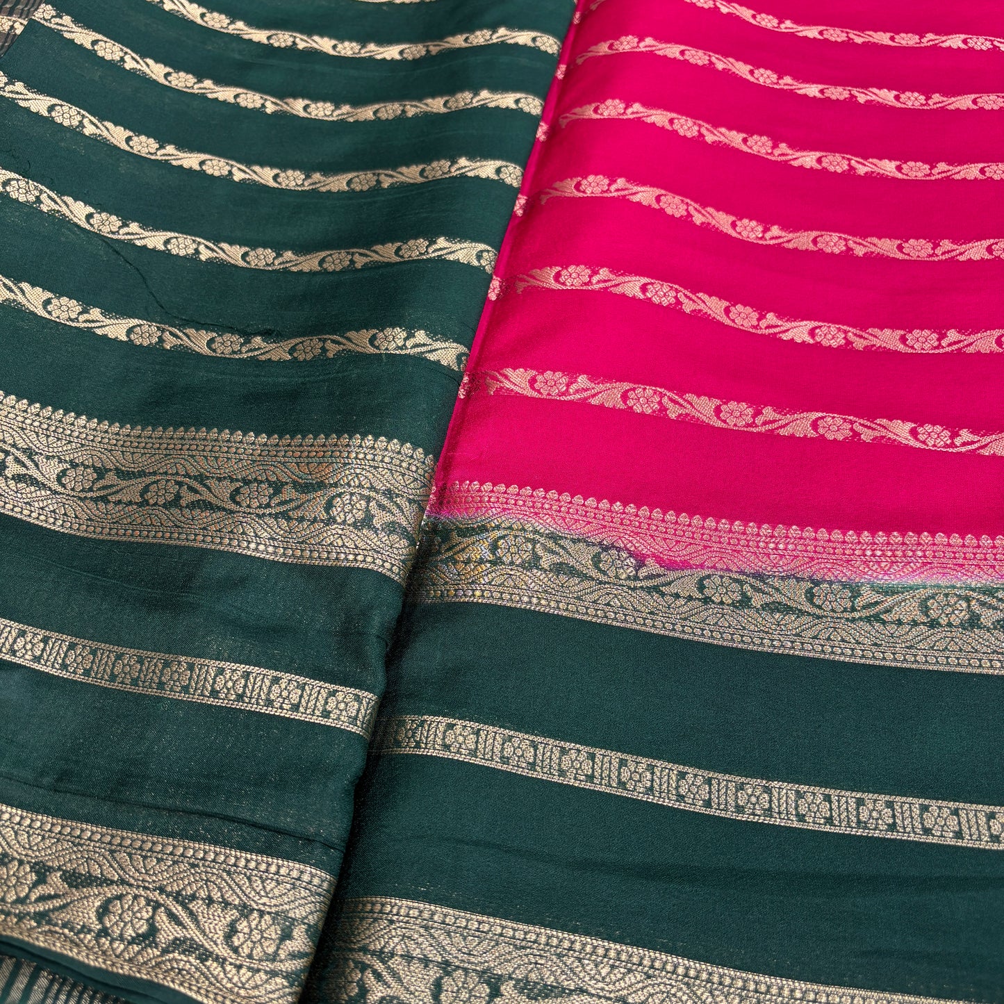Premium Semi Crepe Silk Saree for Women | Elegant Contrast Design with Matching Blouse Piece | Office, Festive & Party Wear | Radha By Rapid Rashmi